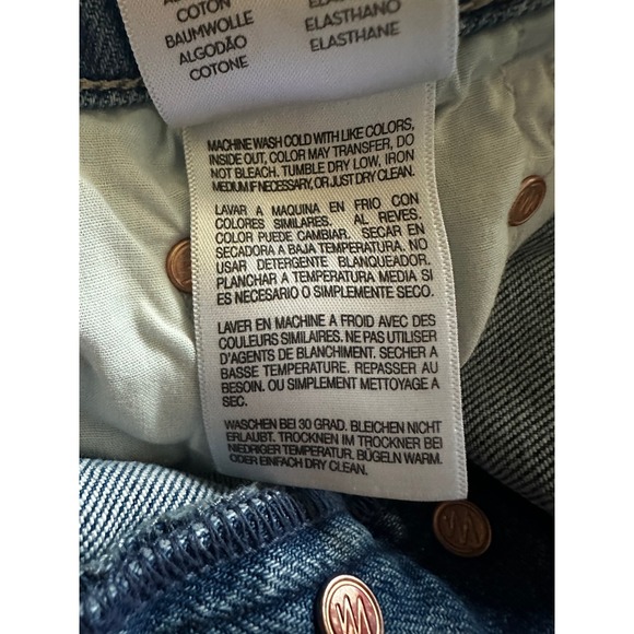 Mother Superior The Tripper Flood Fray Jeans Left In The Dust Blue Women 26 - Picture 7 of 8